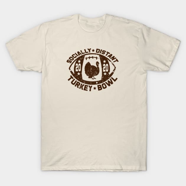 Socially Distant Turkey Bowl T-Shirt by Mike Ralph Creative